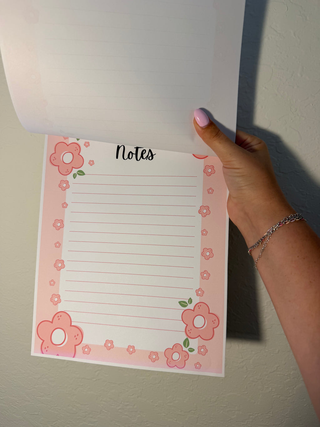 Blush Bloom Custom Notepad