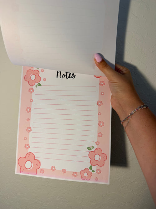 Blush Bloom Custom Notepad