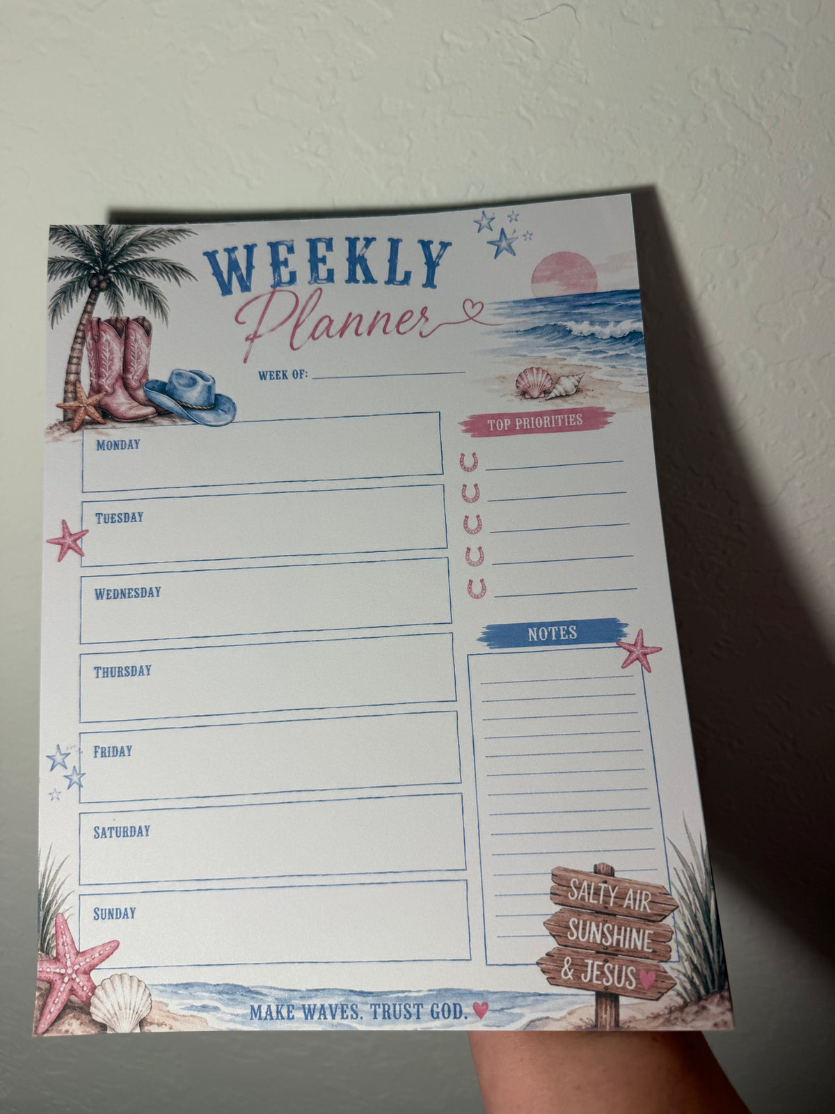 Salty Air & Sunshine Planner