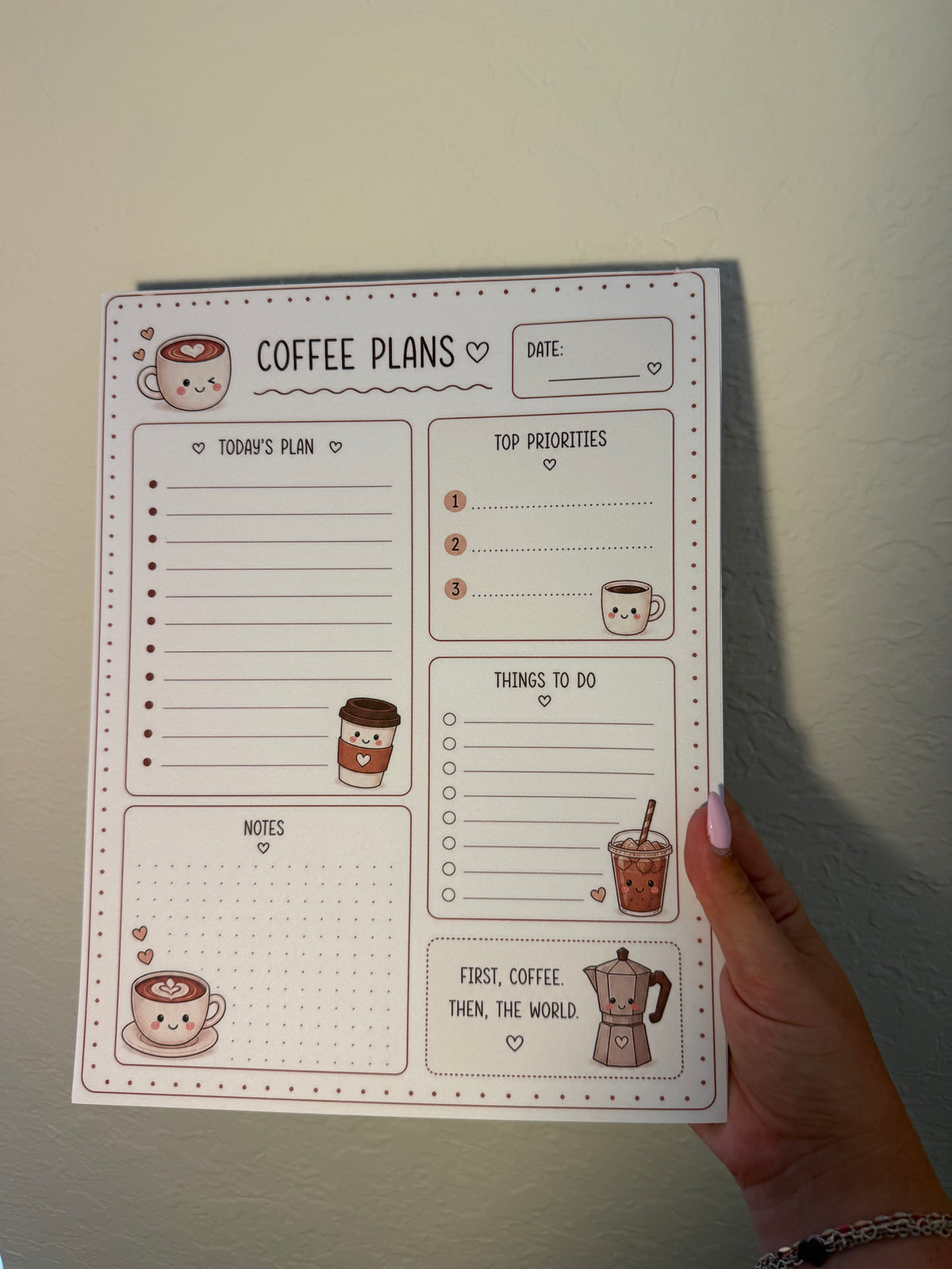 Whole Latte Plans Notepad